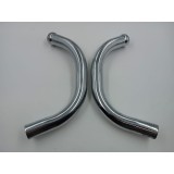 VÝFUKOVÁ KOLENA 350/638 (PÁR) - ORIGINÁL ČESKOSLOVENSKÁ VÝROBA (ULOŽENKY JAWA) - KRÁTKÁ VERZE KOLEN PRO DELŠÍ TYP VÝFUKŮ (1020MM)