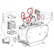 AIRBOX - ŠROUBY VÍKA 4KS