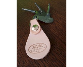 KLÍČENKA S LOGEM Z PRAVÉ KŮŽE