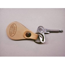 KLÍČENKA S LOGEM Z PRAVÉ KŮŽE