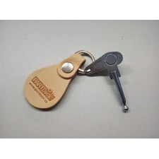 KLÍČENKA S LOGEM Z PRAVÉ KŮŽE