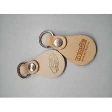 KLÍČENKA S LOGEM Z PRAVÉ KŮŽE