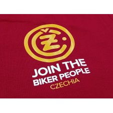 TRIČKO ČERVENÉ - JAWA - ČZ - (VELKÉ LOGO ČZ) - (UNISEX - PÁNSKÉ I DÁMSKÉ)