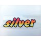 SAMOLEPKA - SILVER  - ČERVENO-ORANŽOVO-BÍLÁ PRŮHLEDNÝ PODKLAD