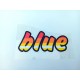 SAMOLEPKA - BLUE - ČERVENO-ORANŽOVO-BÍLÁ PRŮHLEDNÝ PODKLAD
