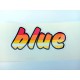 SAMOLEPKA - BLUE - ČERVENO-ORANŽOVO-BÍLÁ BÍLÝ PODKLAD