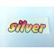 SAMOLEPKA - SILVER  - ČERVENO-ORANŽOVO-BÍLÁ BÍLÝ PODKLAD