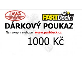 DÁRKOVÝ POUKAZ 1000 KČ TIŠTĚNÝ