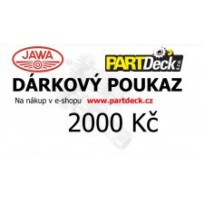 DÁRKOVÝ POUKAZ 2000 KČ TIŠTĚNÝ