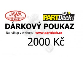 DÁRKOVÝ POUKAZ 2000 KČ TIŠTĚNÝ